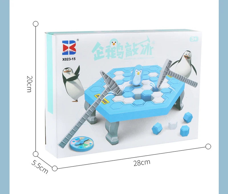 Mini Kids Save Penguin Ice Block Breaker Trap Toys