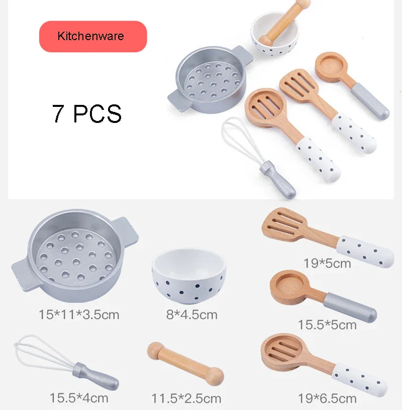 Wooden Kitchen Pretend Play Toy Simulationwooden kitchen pretend play