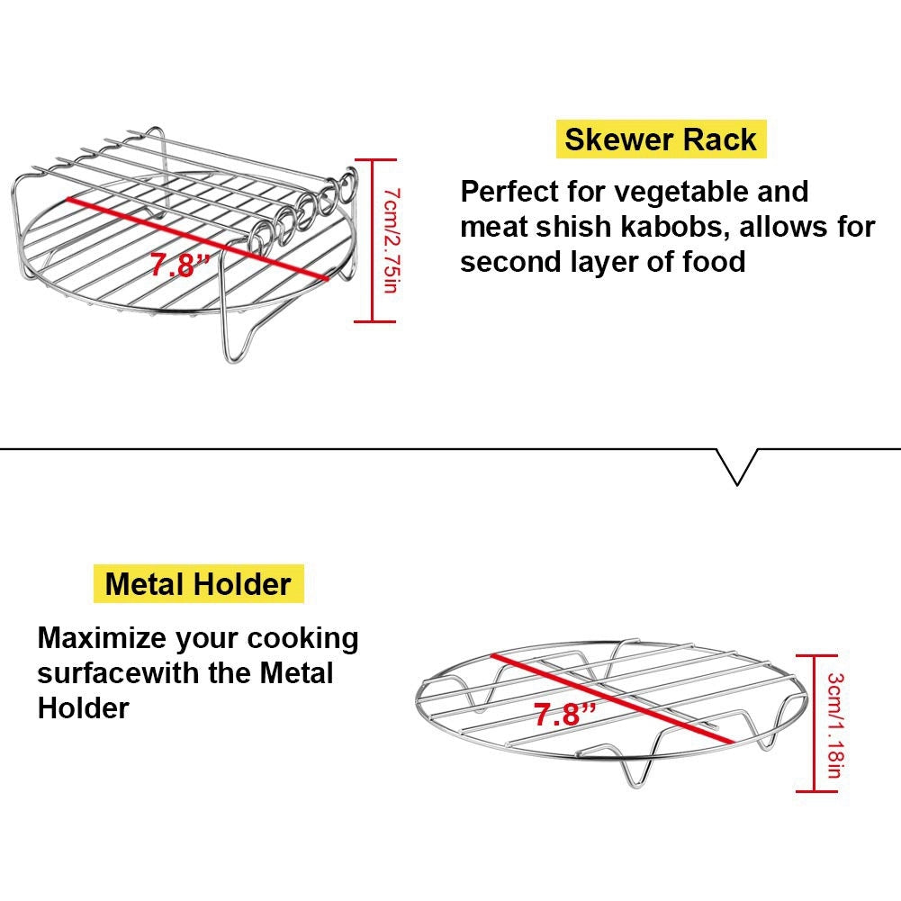 2 Pcs Air Fryer Accessories
