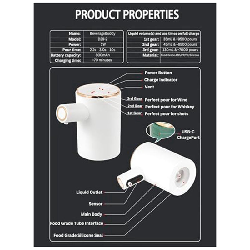 Electric Wine, liquor Dispenser