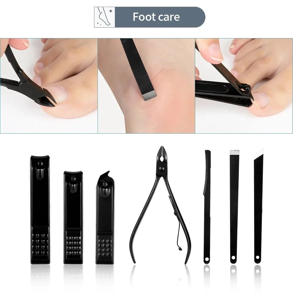 Black Nail Clipper Set Tool