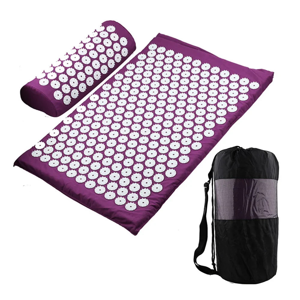 acupressure yoga mat massage cushion pillowacupressure yoga mat massag