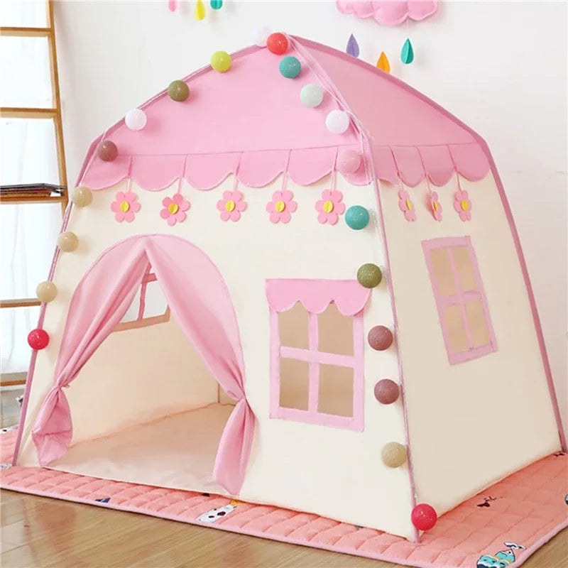 Kids Pink Play House Tent Teepee Tent Enfantkids pink play house tent