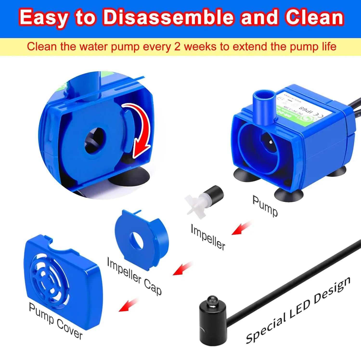 led light pet water fountainled light pet water fountainled light pet