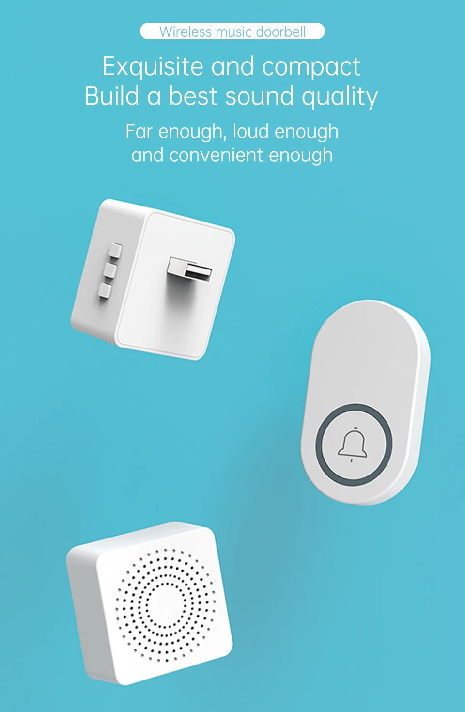 Outdoor Wireless Doorbell Waterproof