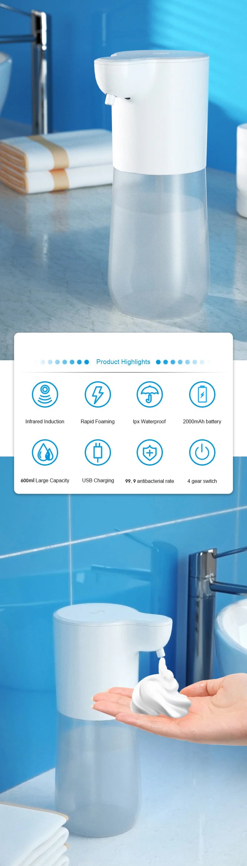 Touchless Automatic Sensor Soap Dispenser