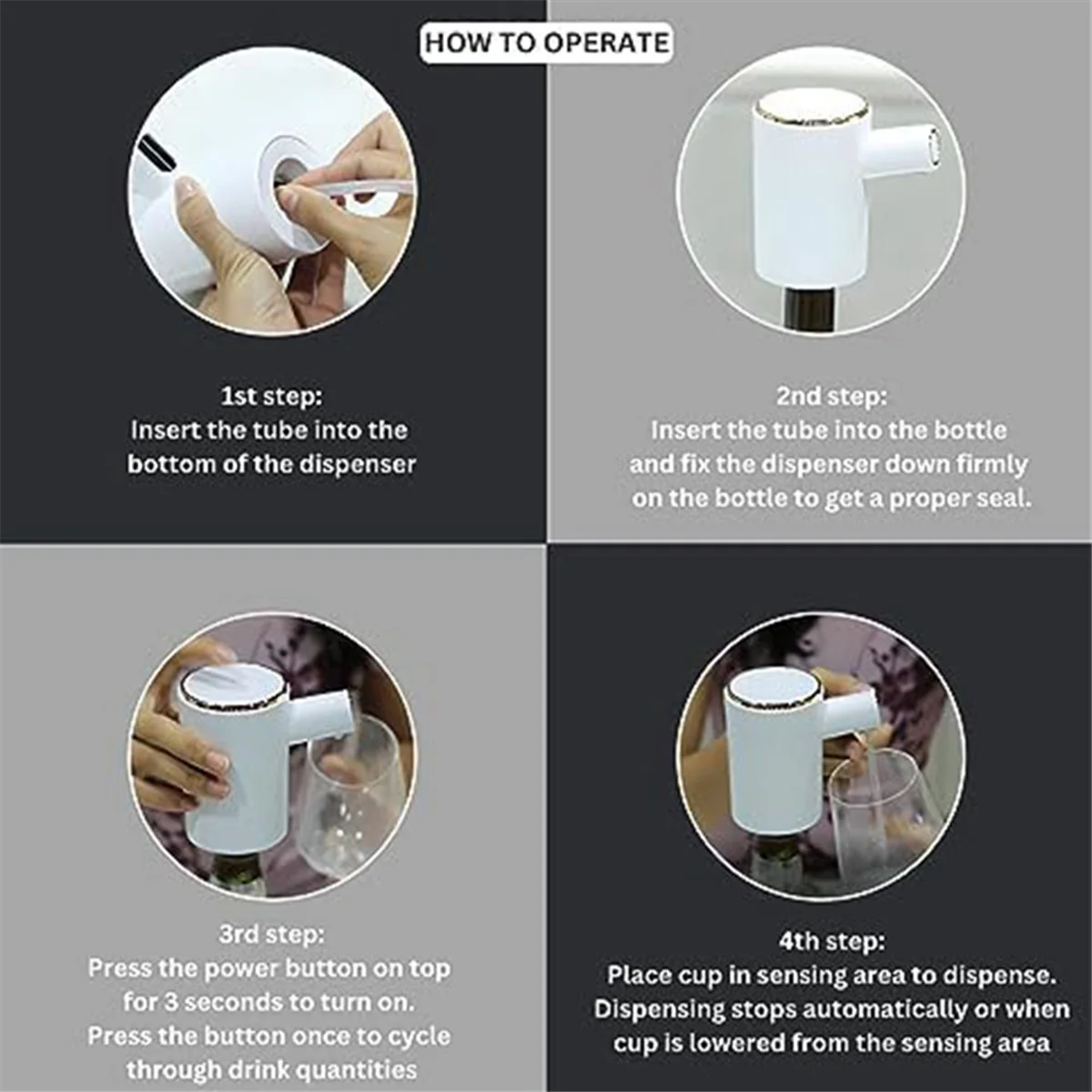 Electric Wine, liquor Dispenser