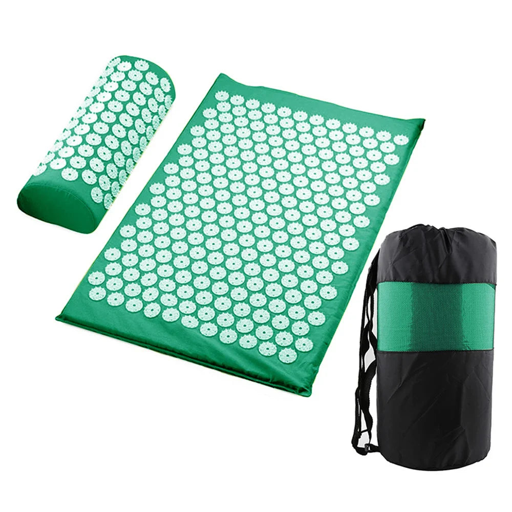 acupressure yoga mat massage cushion pillowacupressure yoga mat massag