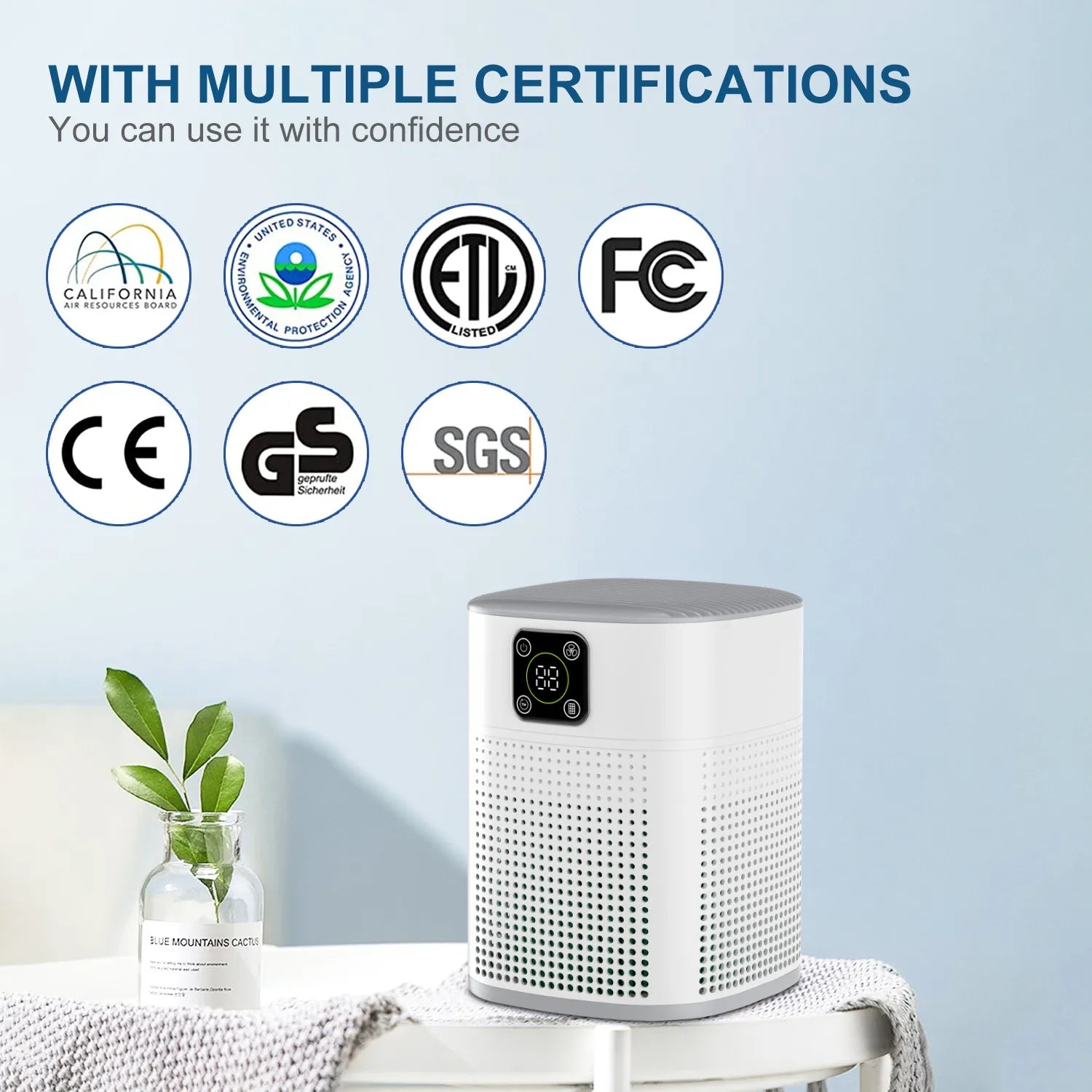 Smart Control Air Purifier For Home