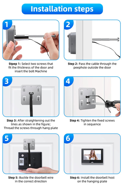 LCD Video Doorbell Intercom
