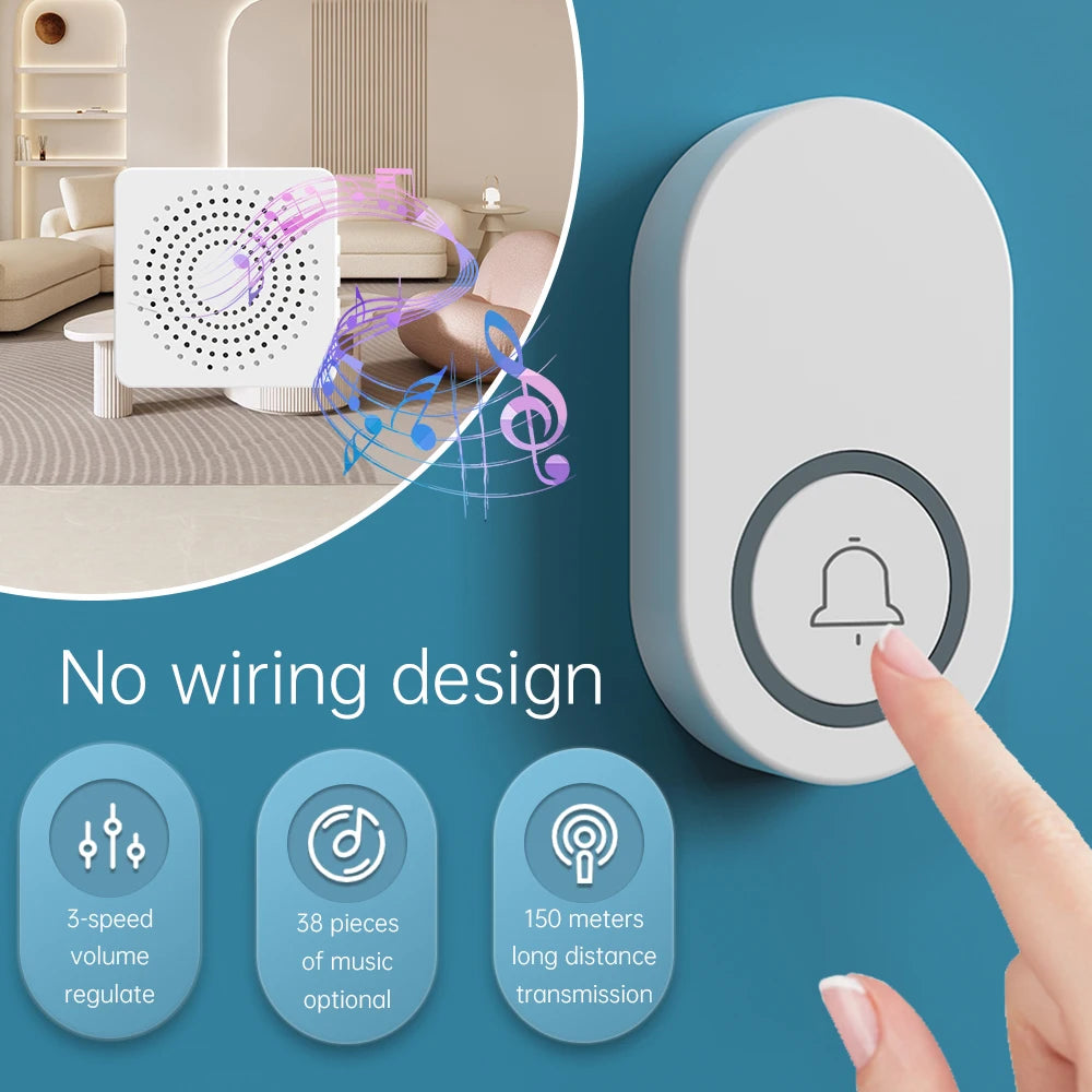 Outdoor Wireless Doorbell  Waterproof