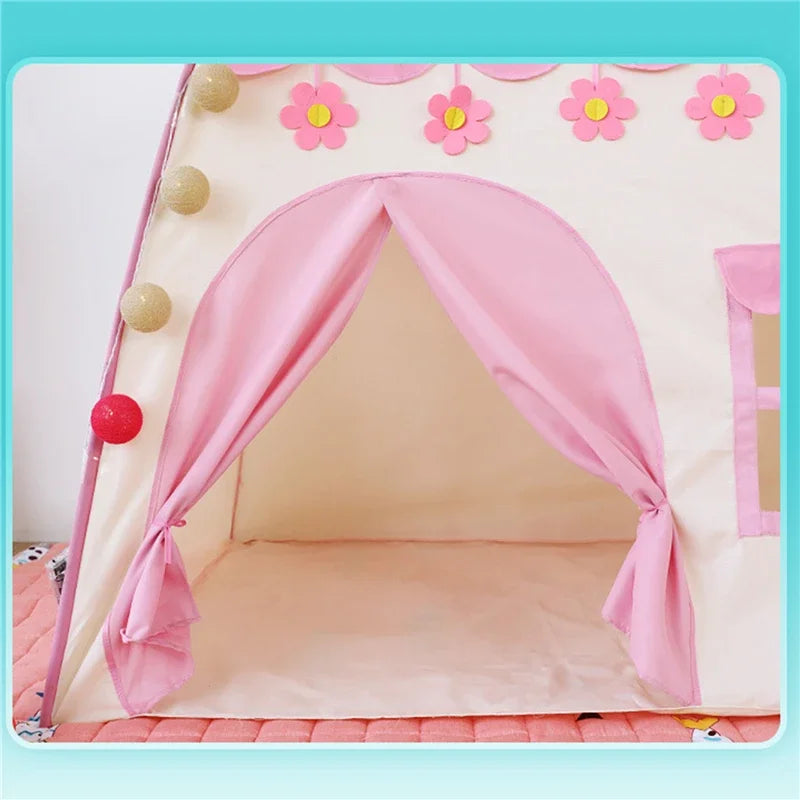 Kids Pink Play House Tent Teepee Tent Enfantkids pink play house tent 