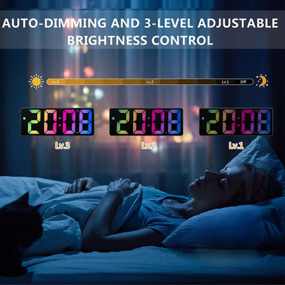 Led Electronic Bedroom Digital Alarm Clock