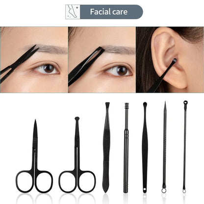 Black Nail Clipper Set Tool