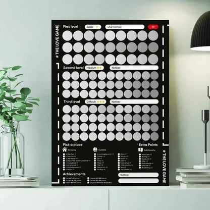 100 Date Ideas Scratch Off Poster