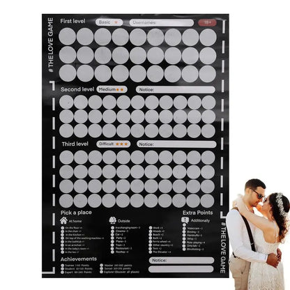 100 Date Ideas Scratch Off Poster