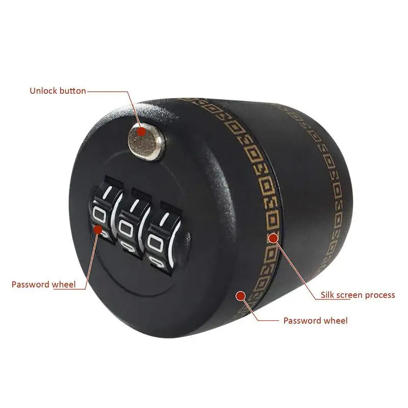Bottle lock digital password