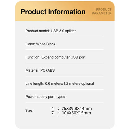 7 Ports USB 3.0 HUB