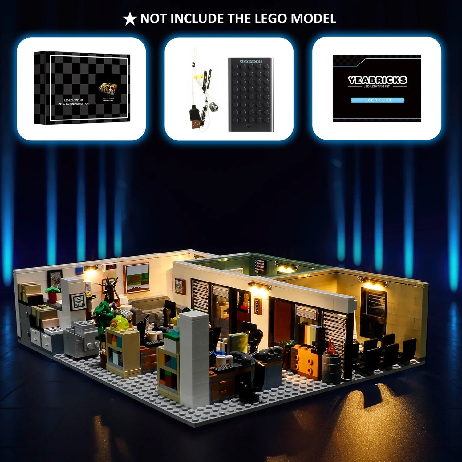 49033128280344YEABRICKS LED Light Kit Toys for Childrenyeabricks led light kit toysy