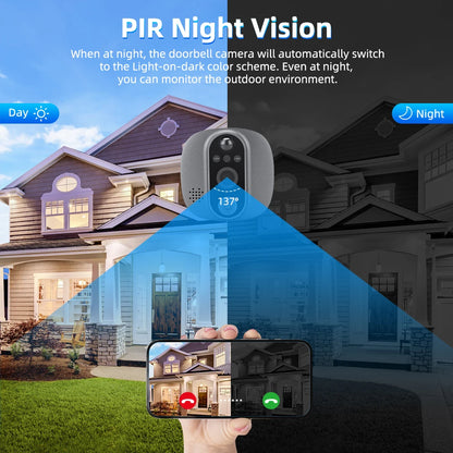 LCD Video Doorbell Intercom