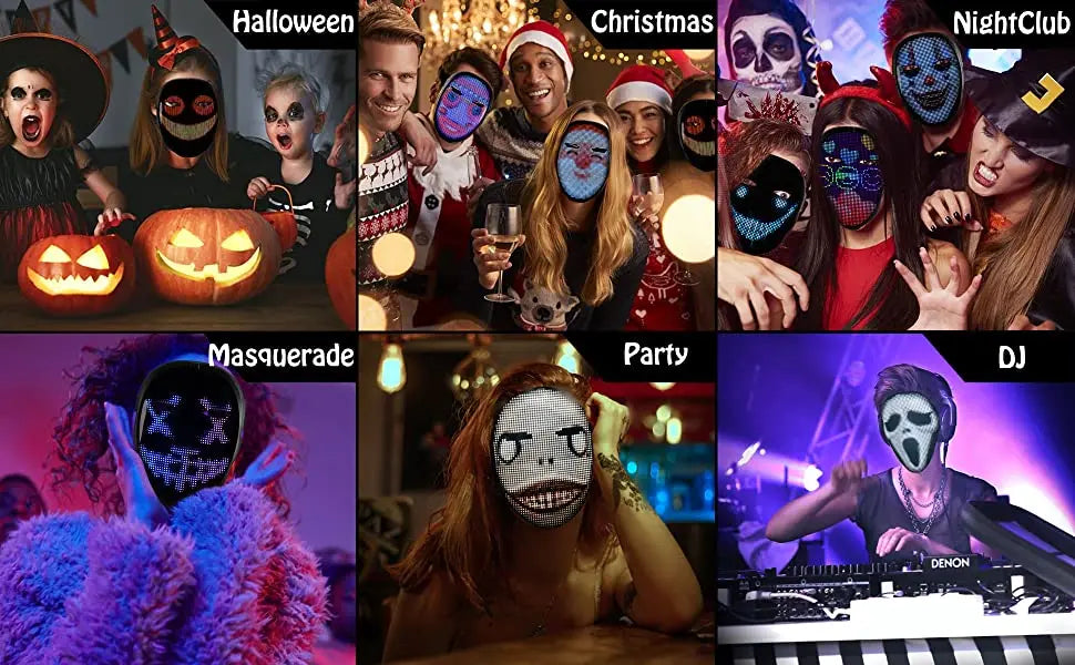 Digital Halloween mask
