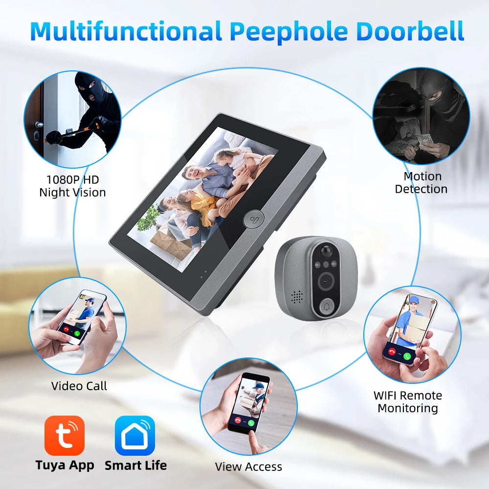 LCD Video Doorbell Intercom